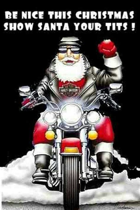 Santa Biker Harley Davidson Santa Meme Harleydavidson Harleytherapy