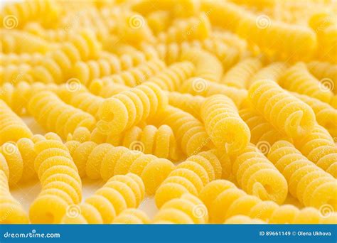 Pasta In The Form Of Spirals Stock Image Image Of Close Closeup