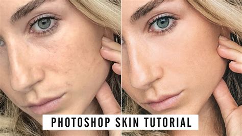 Photoshop Skin Retouching Tutorial For Smooth Natural Skin Youtube