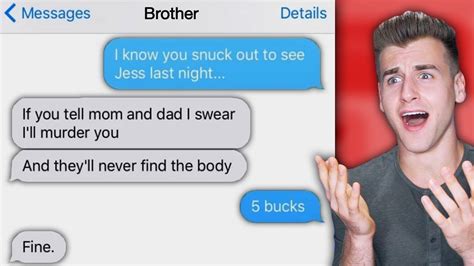 funniest sister brother text fails youtube