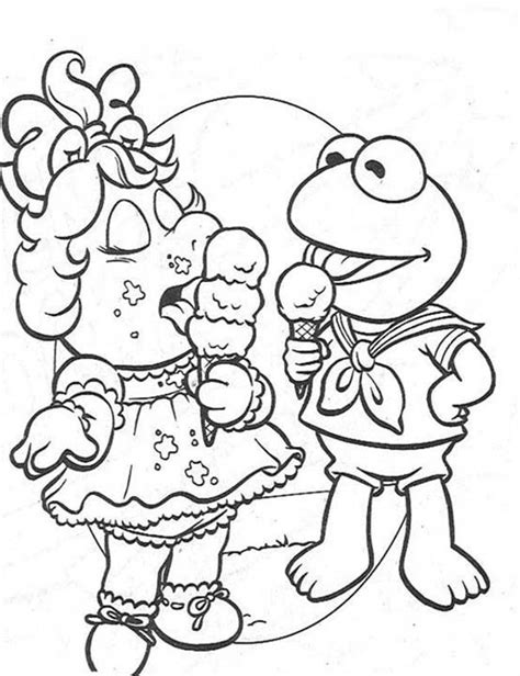 Kermit, summer penguin, fozzie, piggy, rawl, gonzo and other interesting kids. Kermit Ms. Piggy Coloring Pictures Coloring Pages