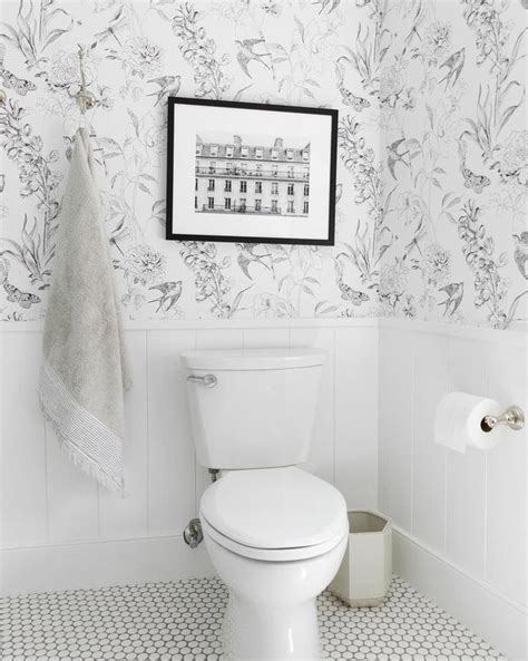 #bathroomwallpaper in 2020 | Bathroom design, Bathroom wallpaper, Small