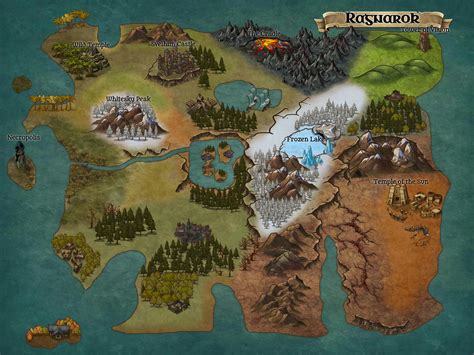 World Map Project Based On The Ragnarok Map From Ark Survival Evolved