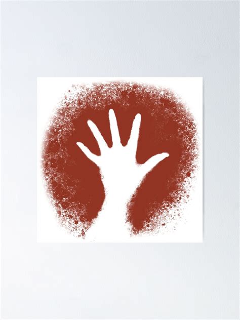 Prehistoric Cave Art Stone Age Handprint Poster For Sale By