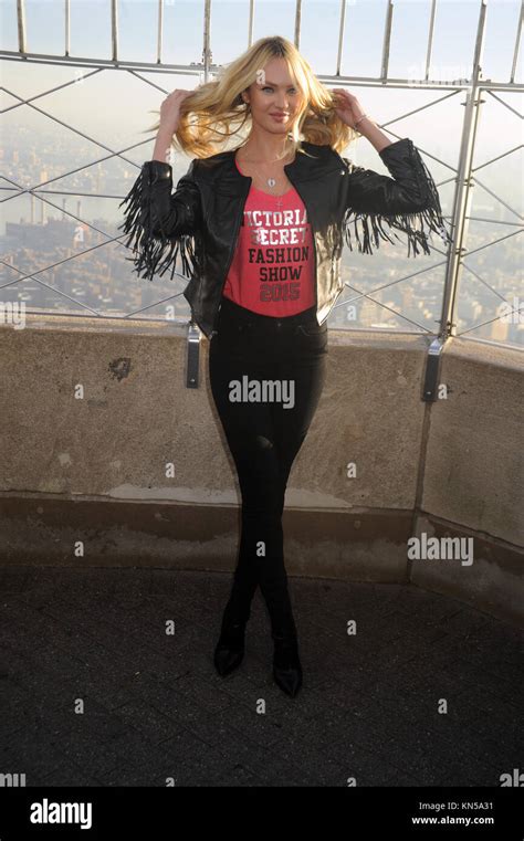 NEW YORK NY DECEMBER Victoria S Secret Angel Candice Swanepoel Lights The Empire State