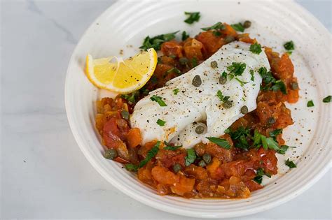 Baked Cod With Tomato Caper Sauce Cook Smarts