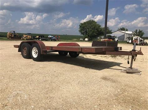 2000 Specially Const 16 Foot Flatbed Bumper Pull Trailer Old 20 Auctions