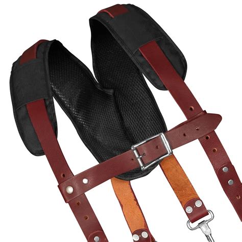 Leather Work Suspenders Tool Belt Suspenders Gain Leather Etsy