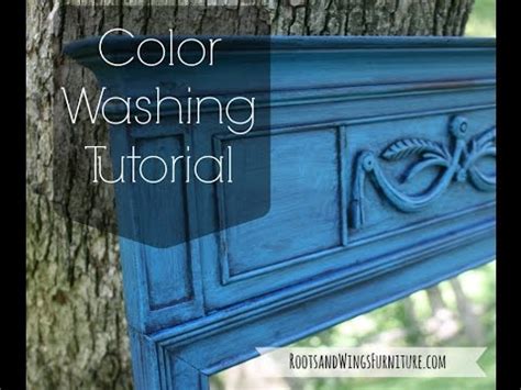 We wanted the wood grain to show through to accentuate Color Washing Tutorial for Furniture Painting - YouTube