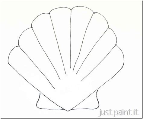 Seashell And Starfish Pattern Printables Just Paint It Blog Applique