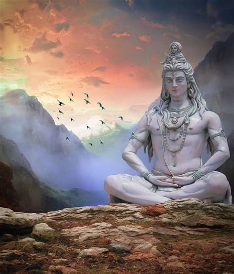 Lord Shiva Is Often Shown To Be Seated In Deep Meditation On The Top