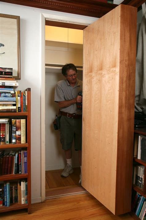 Secret doors aren't just in the movies. hidden room bookcase tutorial. WHERE HAS THIS BEEN ALL MY ...