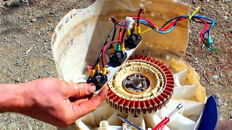 How to make free energy generator 220v with 5kw water turbine generator free electricity thanks i hope you see complete. Water Powered Generator Made From a Washing Machine ...