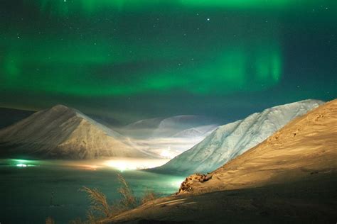 New Year And The Northern Lights In The Russian Arctic