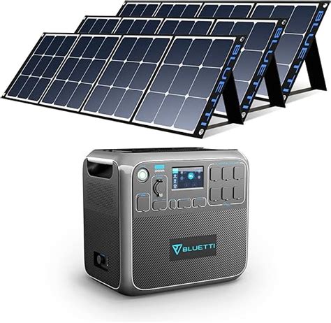 Bluetti Ac200p Portable Power Station With Solar Panel