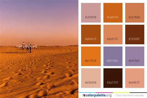 Desert Erg Sky Color Palette