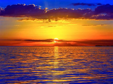 Ocean Sunset Wallpaper Free Hd Sunrises And Sunsets