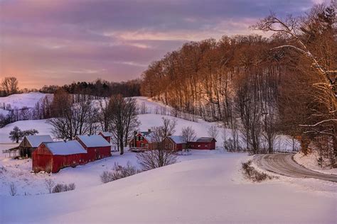 Jenne Farm Vermont Winter Scenic Photograph By Photos By Thom Pixels