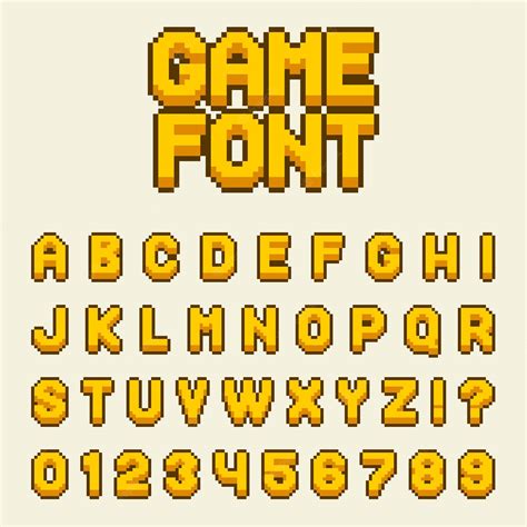 Premium Vector Pixel Alphabet Font Letters And Numbers Set Video