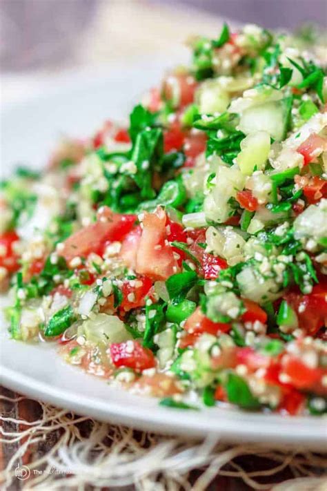 Tabouli Salad Recipe Tabbouleh The Mediterranean Dish