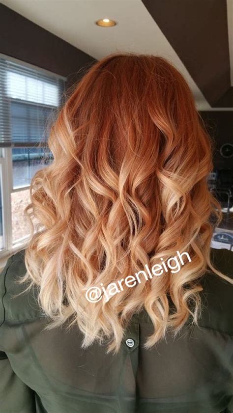 Watch me go from bright orange to blonde in just one day. 48 Copper Hair Color For Auburn Ombre Brown Amber Balayage ...