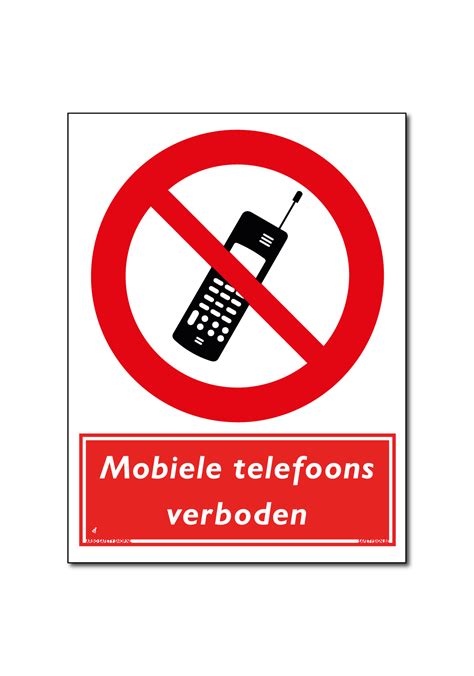 Mobiele Telefoons Verboden Bord Al Vanaf € 245