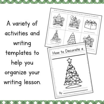How To Decorate a Christmas Tree Writing and Sequencing Activity