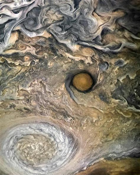 Clouds And Storms Swirl On Jupiter Nasa Juno Spacecraft Rspaceporn