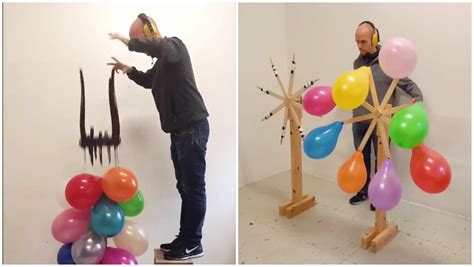 Watch Viral Video Of A Man Who Really Hates Balloons