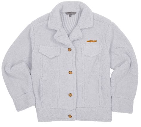 Gray Soft Sherpa Shacket Jacket Simply Southern Collection 0322