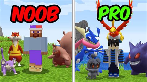 Pokémon De Noob Vs Pro No Minecraft Pixelmon Youtube