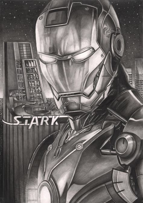 A collection of my drawings done in graphite. 'Iron Man' graphite drawing by Pen-Tacular-Artist on ...