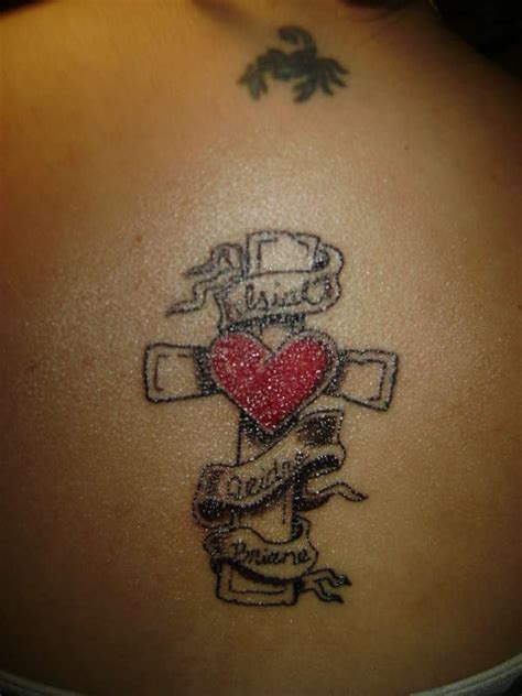 Heart Cross Tattoos