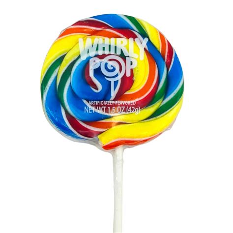 Whirly Pop Rainbow Lollipops Adams And Brooks Candy Funhouse Ca