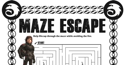Hiccup Maze From How To Train Your Dragon 3 Mama Likes This