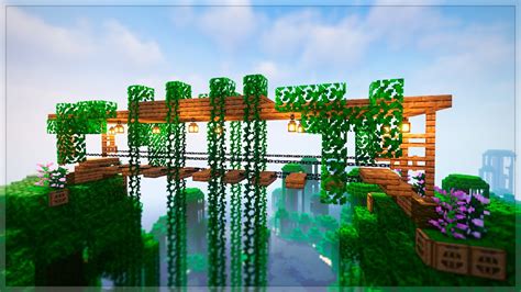 How To Build A Hanging Bridge In Minecraft 120 Youtube
