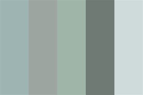 Muted Greenbluegrey Color Palette Blue Gray Paint Colors Grey