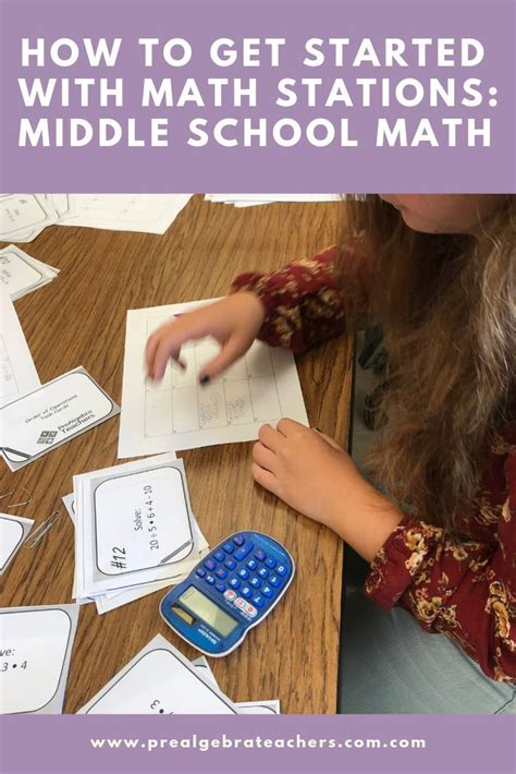 Math Stations For Your Middle School Math Classroom Math Stations