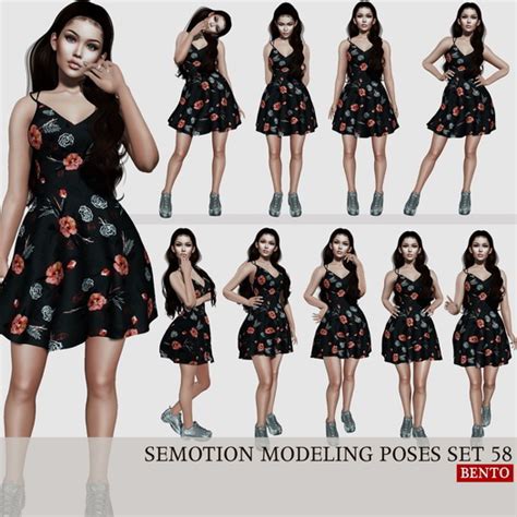 Second Life Marketplace Semotion Female Bento Modeling Poses Set 58