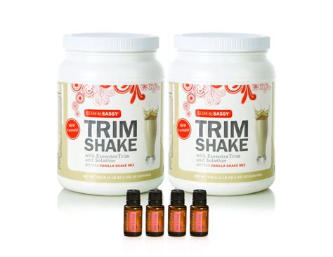 slim and sassy® trim kit 2 vanilla trim shakes blue dot oils doterra
