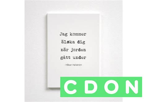 Poster 30x40 Cm Jag Kommer älska Dig Vit Med Svart Text Mellow Design Cdon