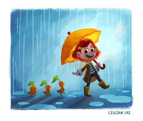 Rainy Day By Lillianlai On Deviantart In 2020 Rainy Day Childrens