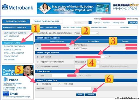 In the to field, select the (+) and choose your connected bank account. How to Transfer Money Thru Metrobank Online Banking ...