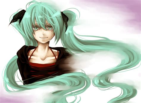 Aqua Eyes Aqua Hair Crying Hatsune Miku Long Hair Tears Twintails