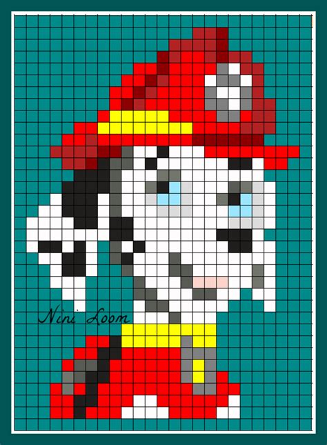 Son goku pixel art 8bit dragon ball template 32 32 all. Pixel Pat Patrouille : theme pat pawtrol - Aim Vino