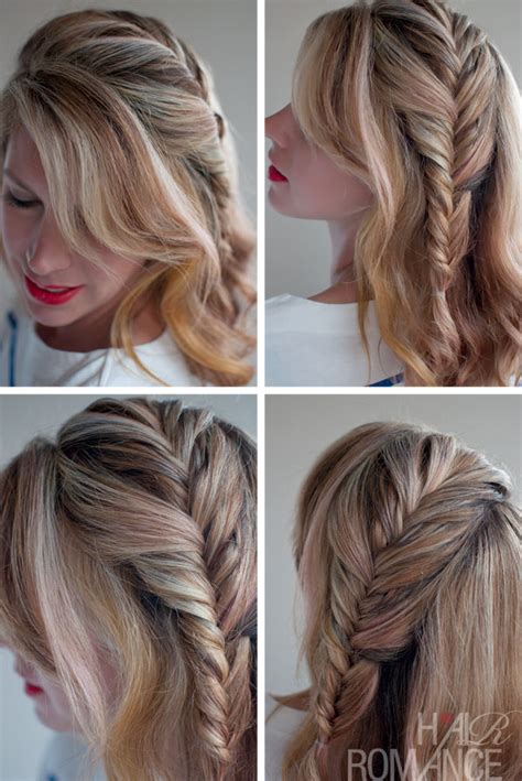 Romantic Messy Side French Fishtail Braid Hairstyles Weekly