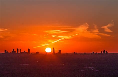 Sunset Over Atlanta From Stone Mountain Picture Birmingham