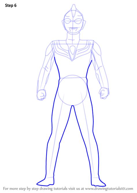 Learn How To Draw Ultraman Tiga Ultraman Step By Step Drawing Tutorials