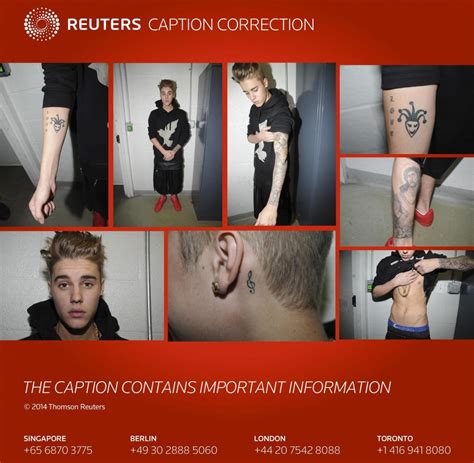 Polizei Videos Oh Jesus Justin Biebers Geheime Tattoos Enthüllt Welt