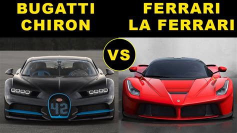 Bugatti Vs Ferrari Bugattichironvsferrarilaferrari Youtube